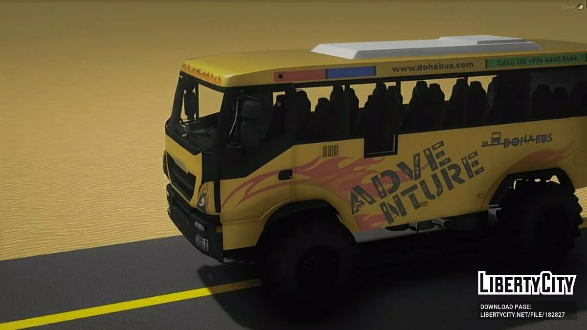 IVECO Monster Bus Safari في قطر [استبدال/FiveM] / جي تي أي 5