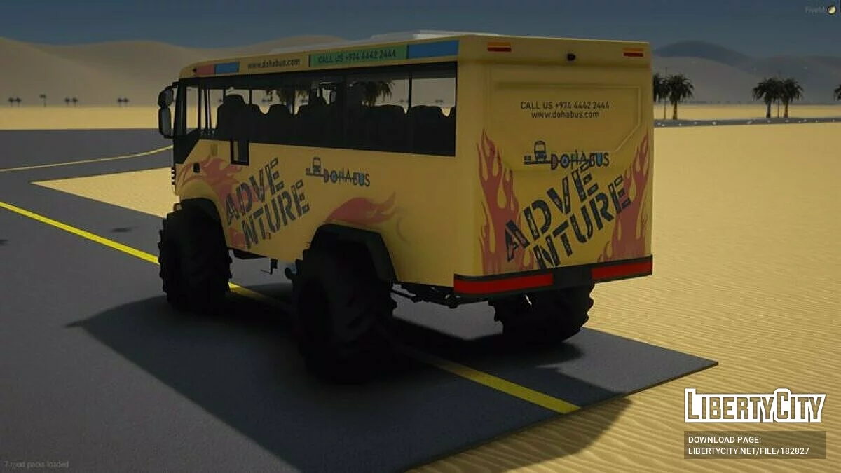 IVECO Monster Bus Safari في قطر [استبدال/FiveM] / جي تي أي 5