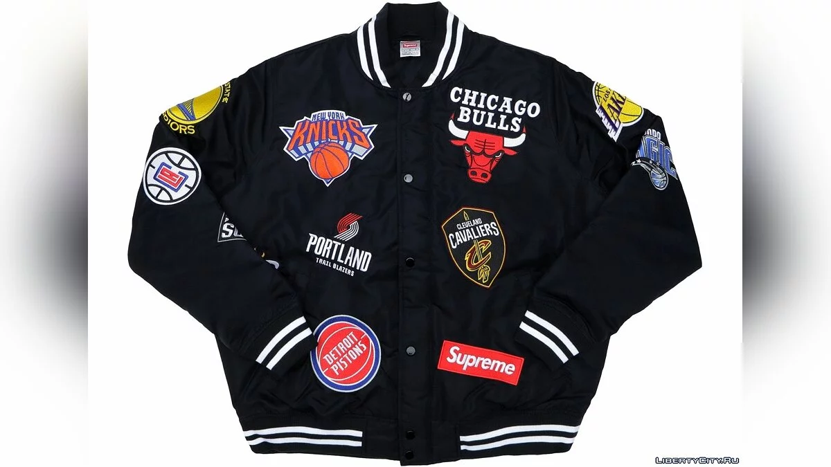 Supreme X NBA Warm-Up Jacket Black 1.0 / GTA 5