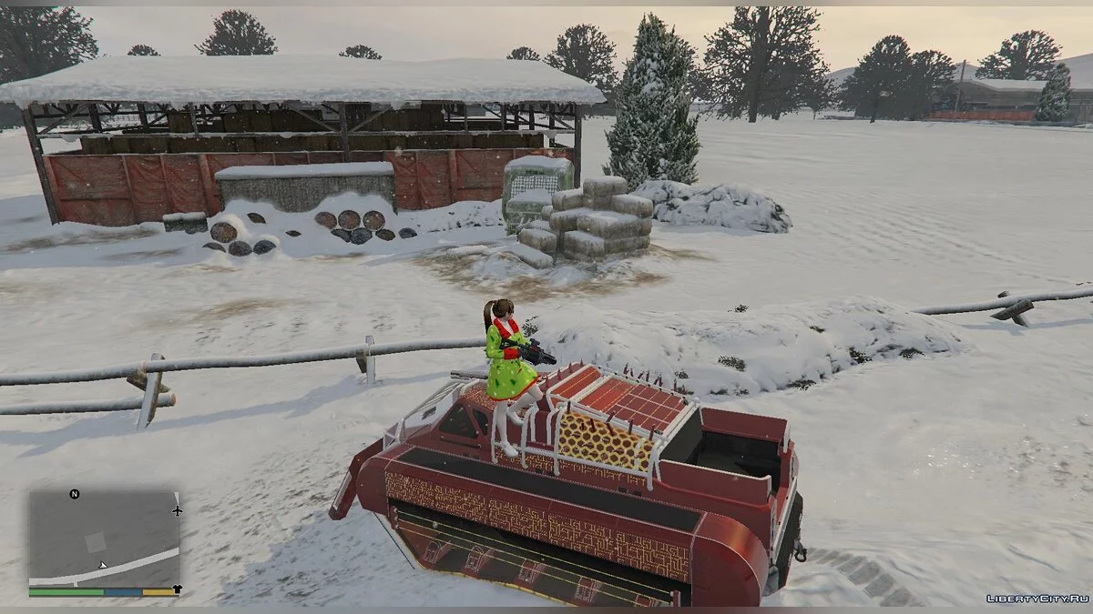 Christmas Trenchcoat for Mai Shiranui / GTA 5