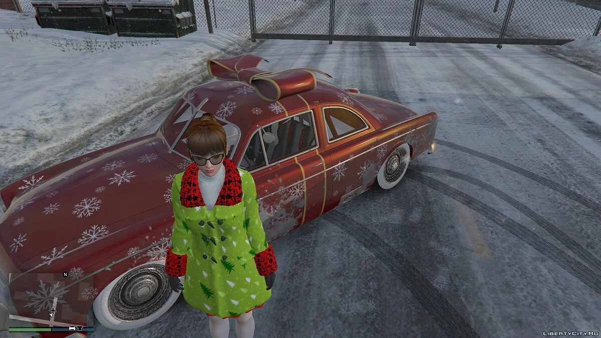 Christmas Trenchcoat for Mai Shiranui / GTA 5