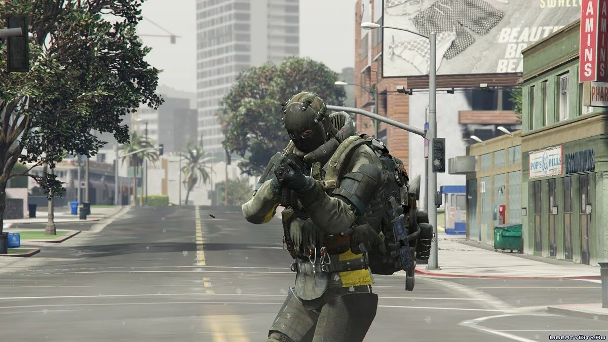 Setelan "Pemburu" dari permainan Tom Clancy's The Division / GTA 5