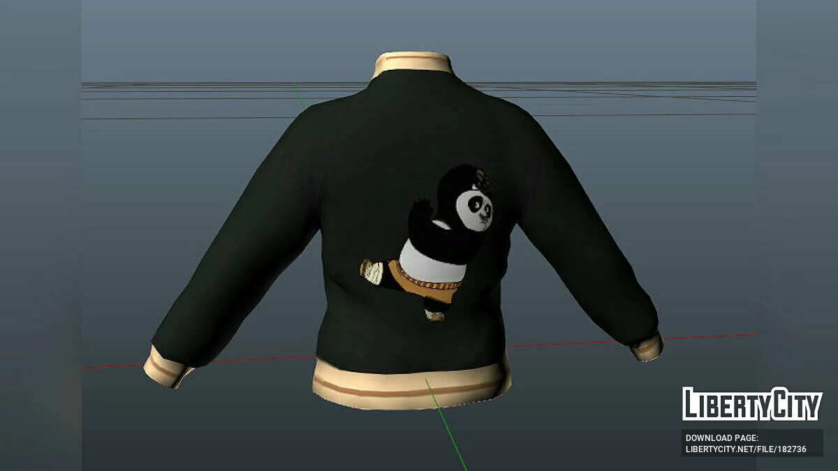 Chaqueta de Kung Fu Panda para MP Male / GTA 5
