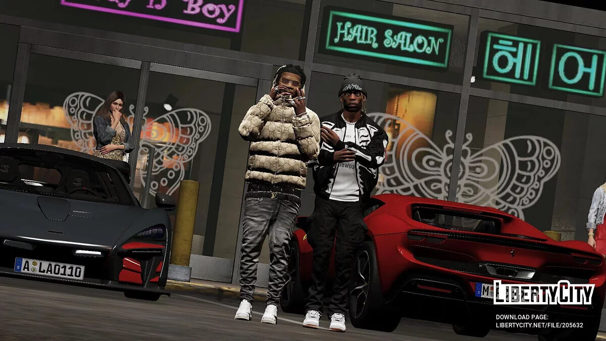 Puffer Jacket North Face Gucci / GTA 5
