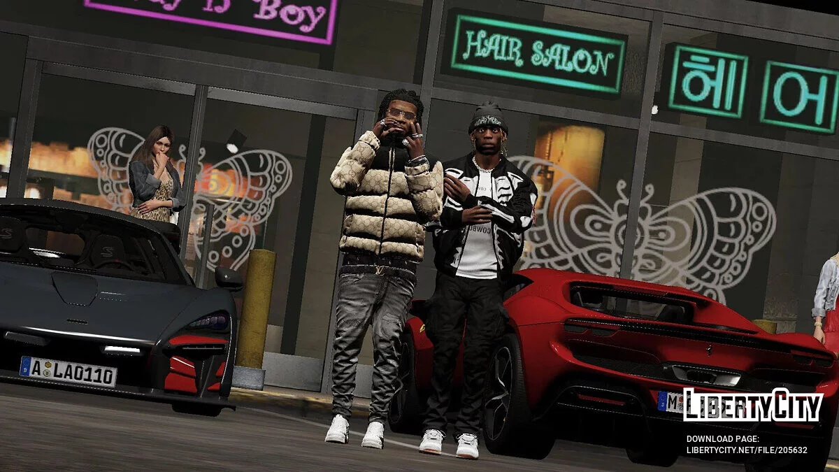 Puffer Jacket North Face Gucci / GTA 5