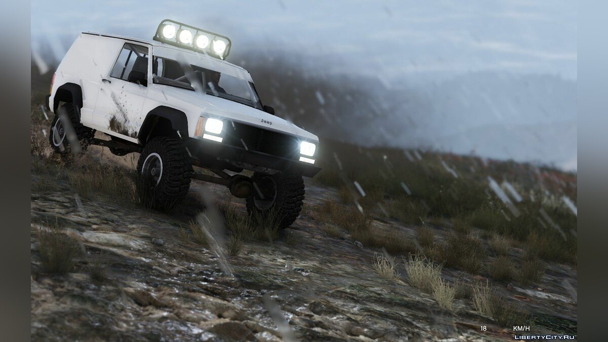 Jeep Cherokee Sport 1984 Off Road 4x4 [Add-On / Replace | Tuning | 10 Extras | Unlocked] 1.4 для GTA 5