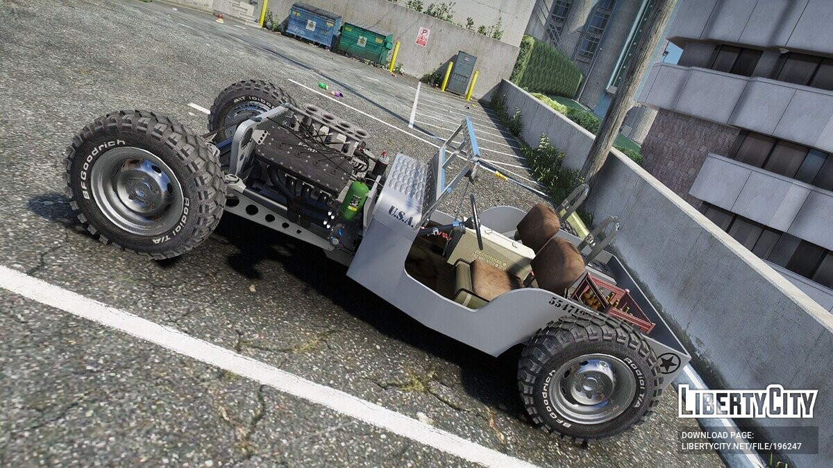 Jeep car Jeep Willys Hot-Rod for GTA 5