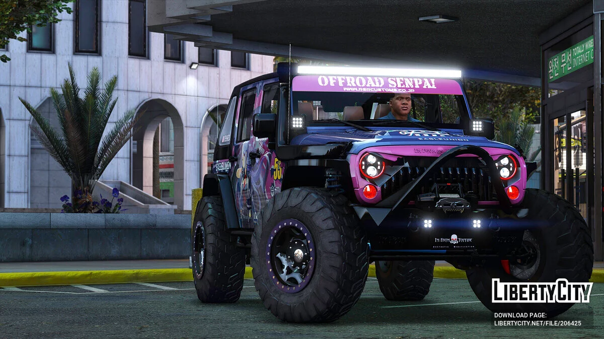 Jeep Wrangler Rubicon itasha USS Essex Azur lane / GTA 5