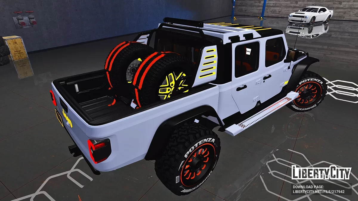 Джип Гладіатор з кастомним швидким та лютим / GTA 5