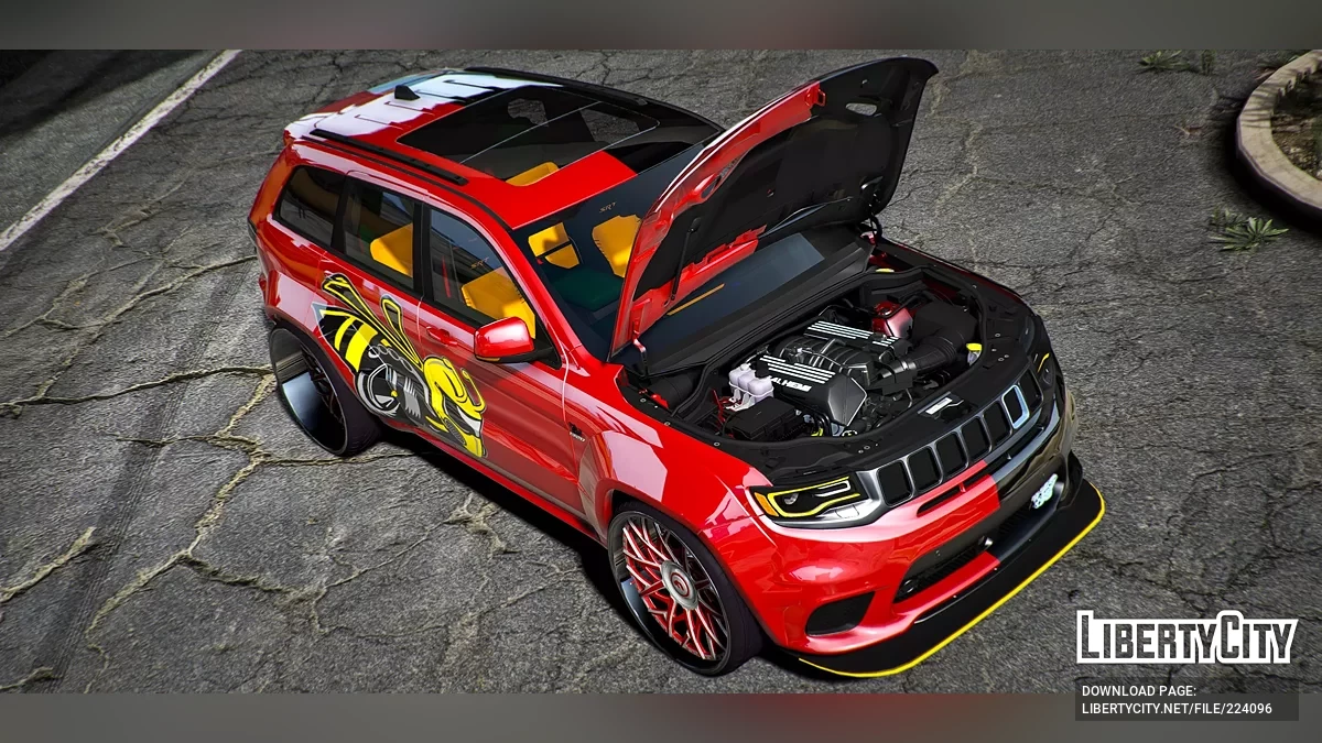 Custom 1320 Scatpack 2 Tone Jeep Grand Cherokee Trackhawk On Forgiatos / GTA 5