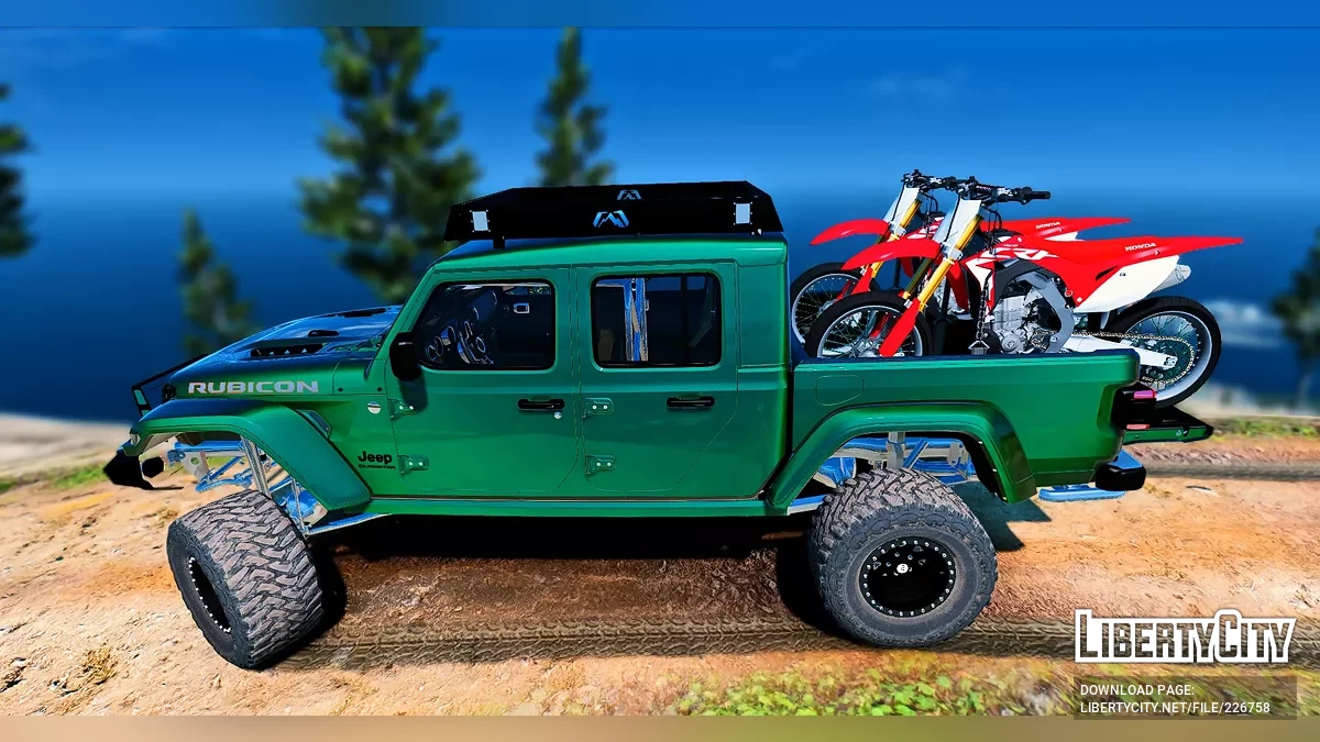 定制调校提升版Jeep Gladiator 4x4,配可拆卸内置防滚架 / GTA 5