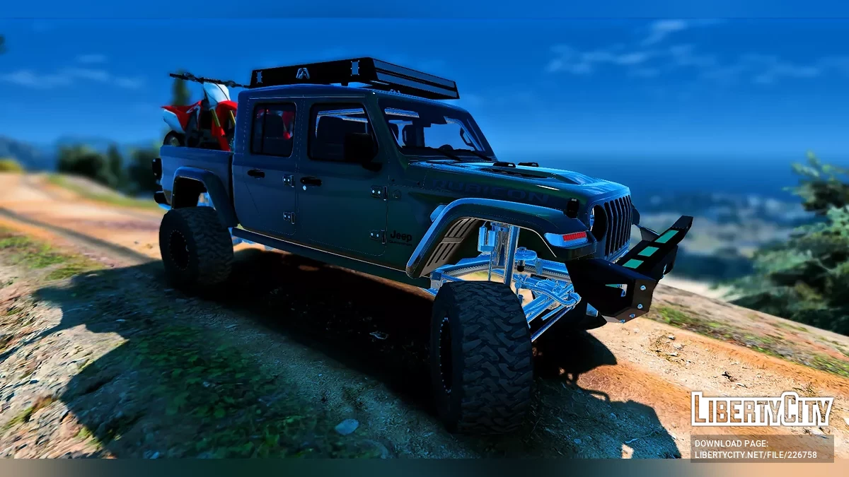 定制调校提升版Jeep Gladiator 4x4,配可拆卸内置防滚架 / GTA 5