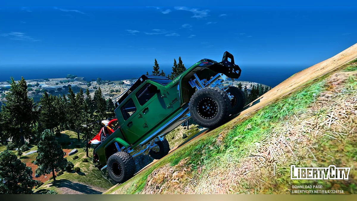 定制调校提升版Jeep Gladiator 4x4,配可拆卸内置防滚架 / GTA 5