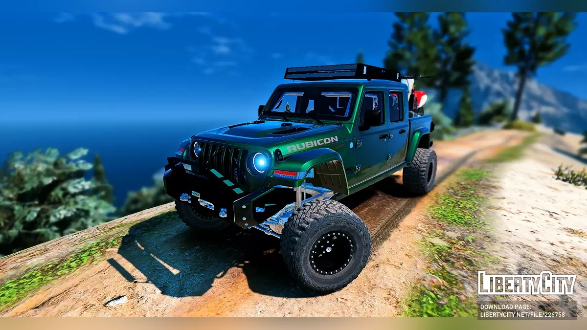 定制调校提升版Jeep Gladiator 4x4,配可拆卸内置防滚架 / GTA 5