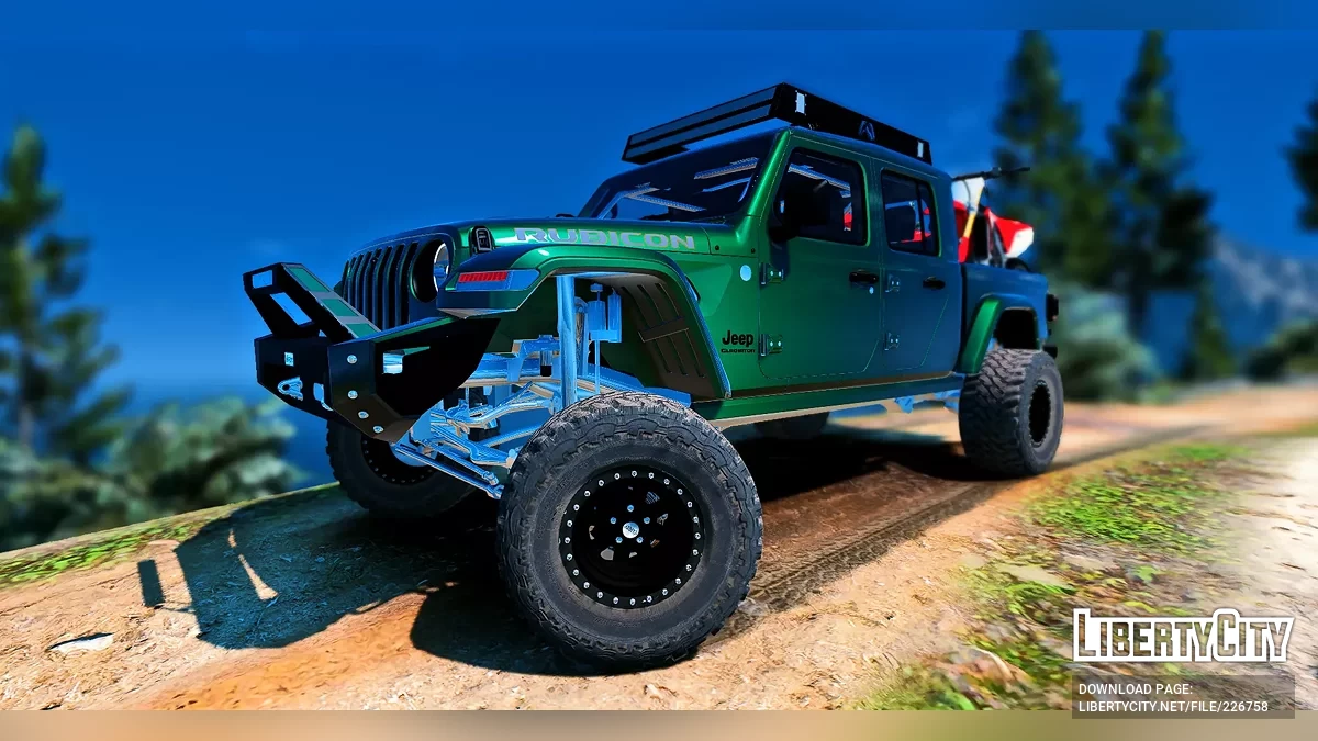 定制调校提升版Jeep Gladiator 4x4,配可拆卸内置防滚架 / GTA 5