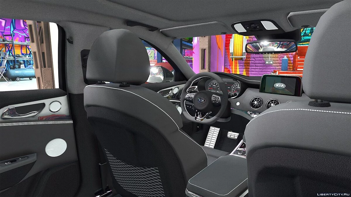 Kia Stinger GT 2018 [Añadir (OIV) /Reemplazar /Tuning /Diales Analógicos-Digitales /Animado /Plantilla] v1.2 / GTA 5