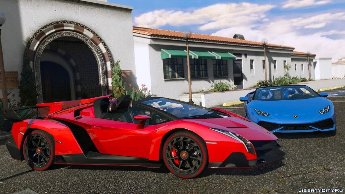 Lamborghini Huracan Spyder & Veneno Roadster [Add-On] / GTA 5