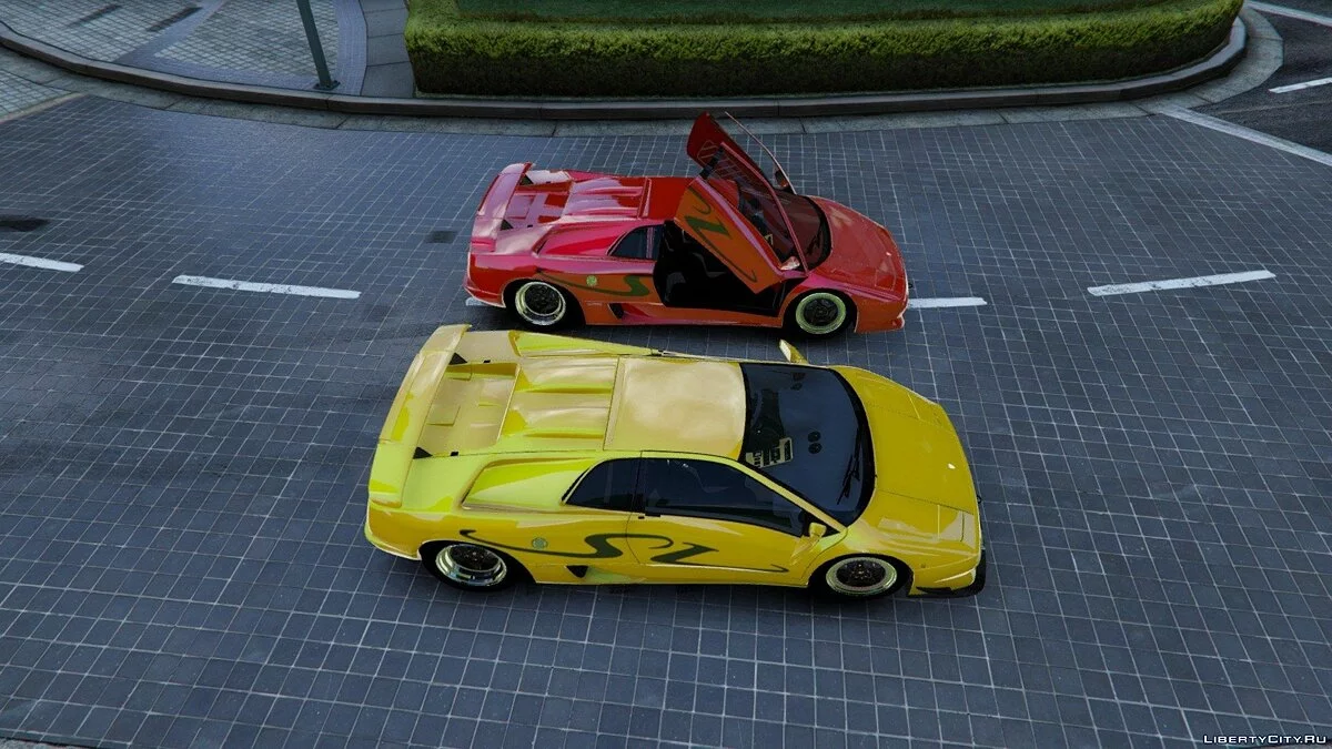 1997年兰博基尼迪亚波罗SV [附加/替换 | 模板 | 弹出灯] 1.3 / GTA 5