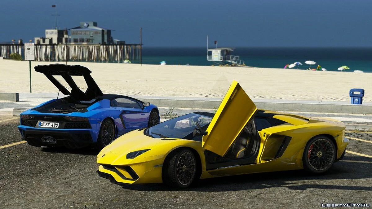 2018 Lamborghini Aventador S Roadster [Add-On | Limpadores] 1.1 / GTA 5