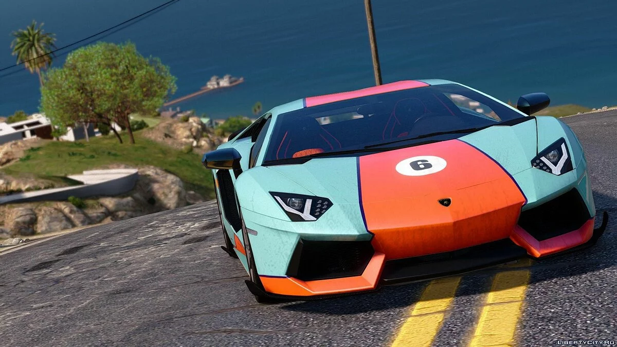 Lamborghini Aventador LP700-4 Gulf [AddOn] 1.3 / GTA 5