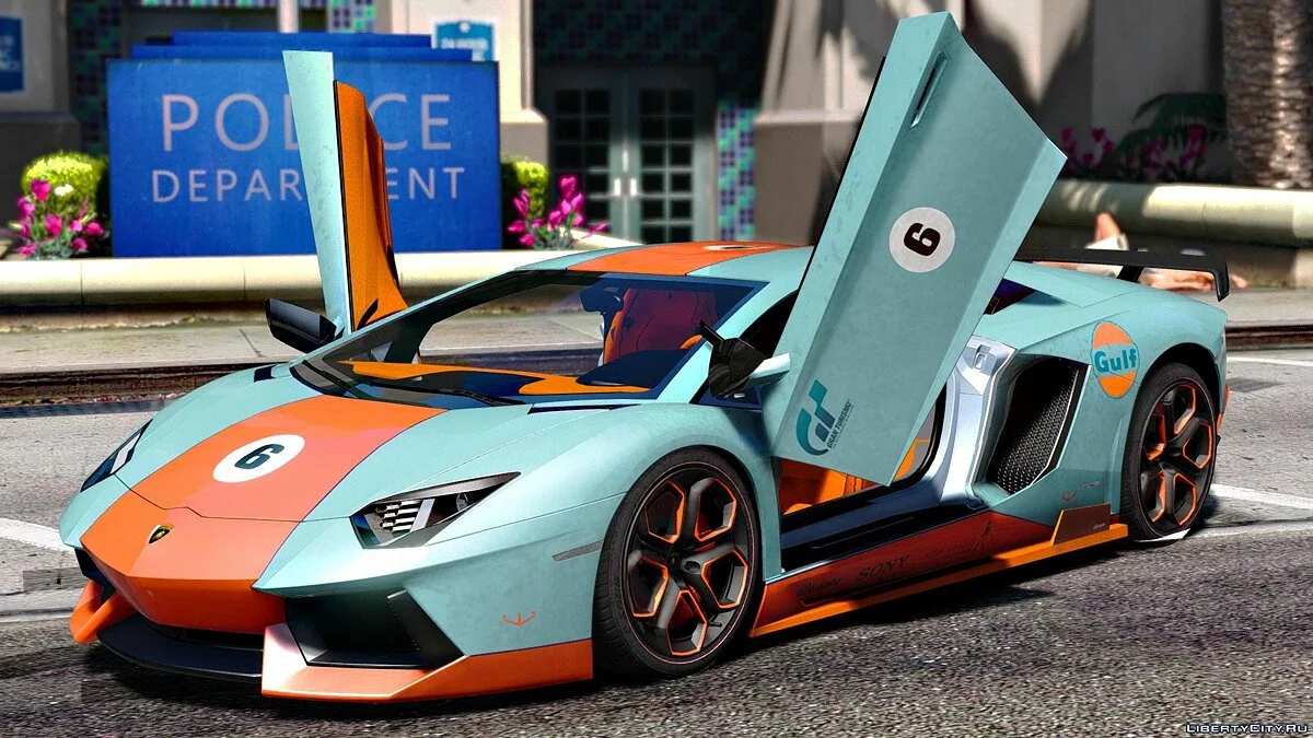 Lamborghini Aventador LP700-4 Gulf [AddOn] 1.3 / GTA 5