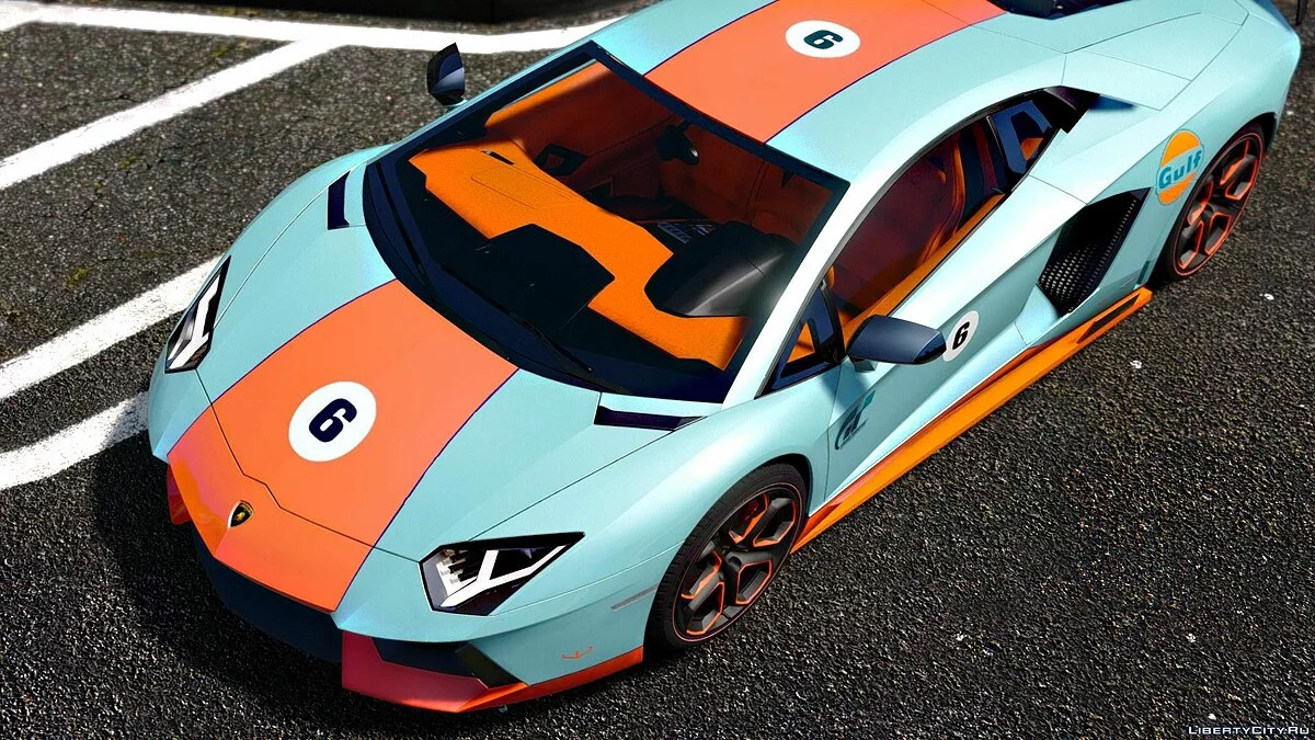 Lamborghini Aventador LP700-4 Gulf [AddOn] 1.3 / GTA 5