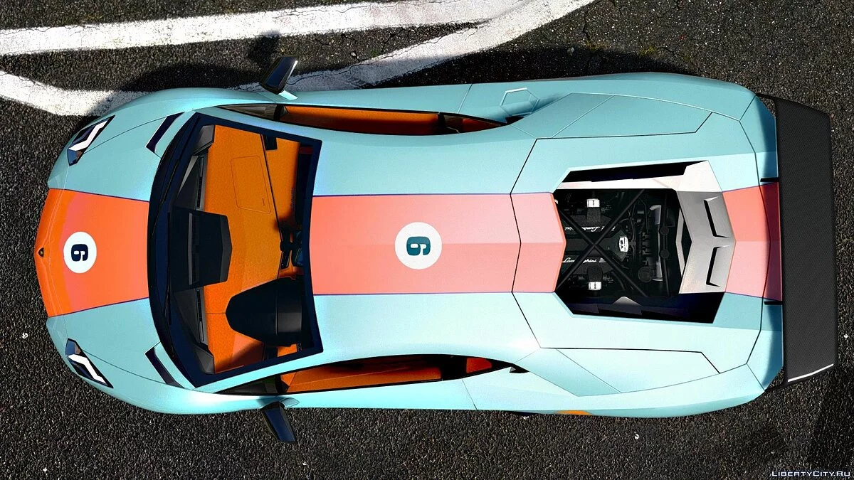 Lamborghini Aventador LP700-4 Gulf [AddOn] 1.3 / GTA 5