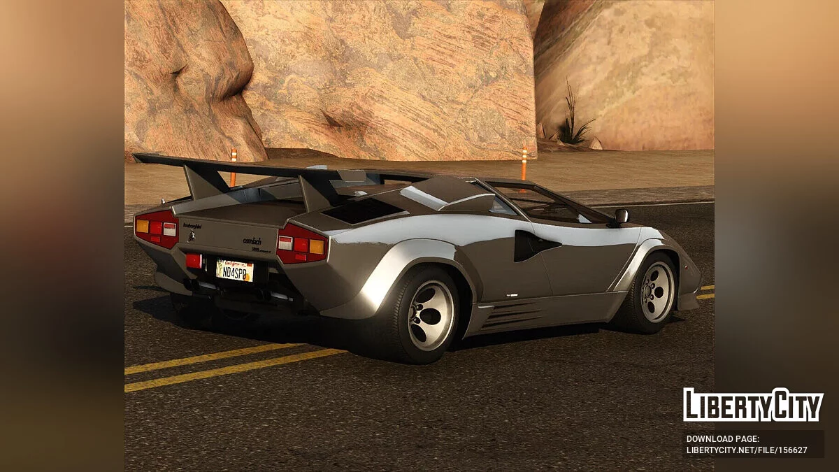 Lamborghini Countach 1988 [Reworked 1.0] / GTA 5