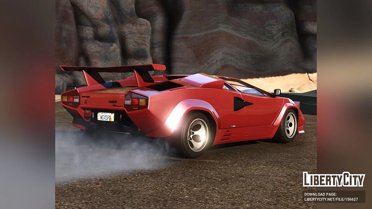 Lamborghini Countach 1988 [Reworked 1.0] / GTA 5