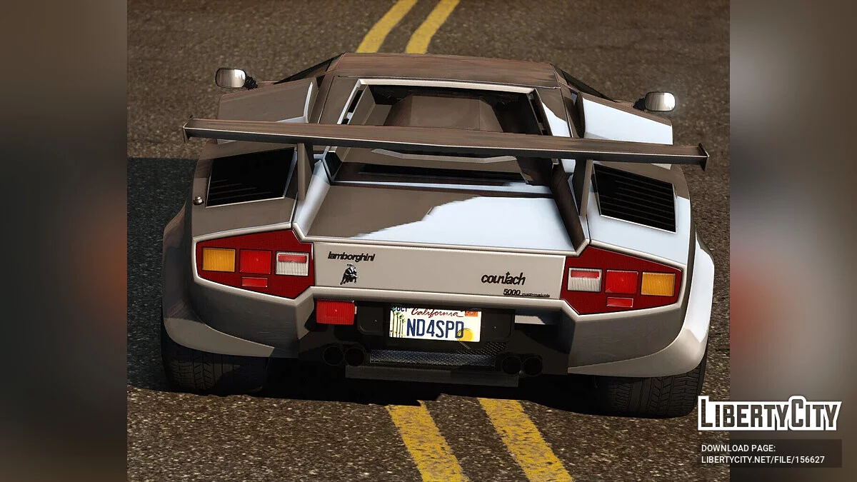 Lamborghini Countach 1988 [Reworked 1.0] / GTA 5