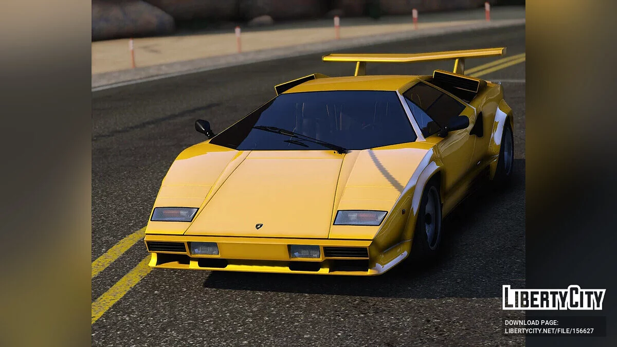 Lamborghini Countach 1988 [Reworked 1.0] / GTA 5