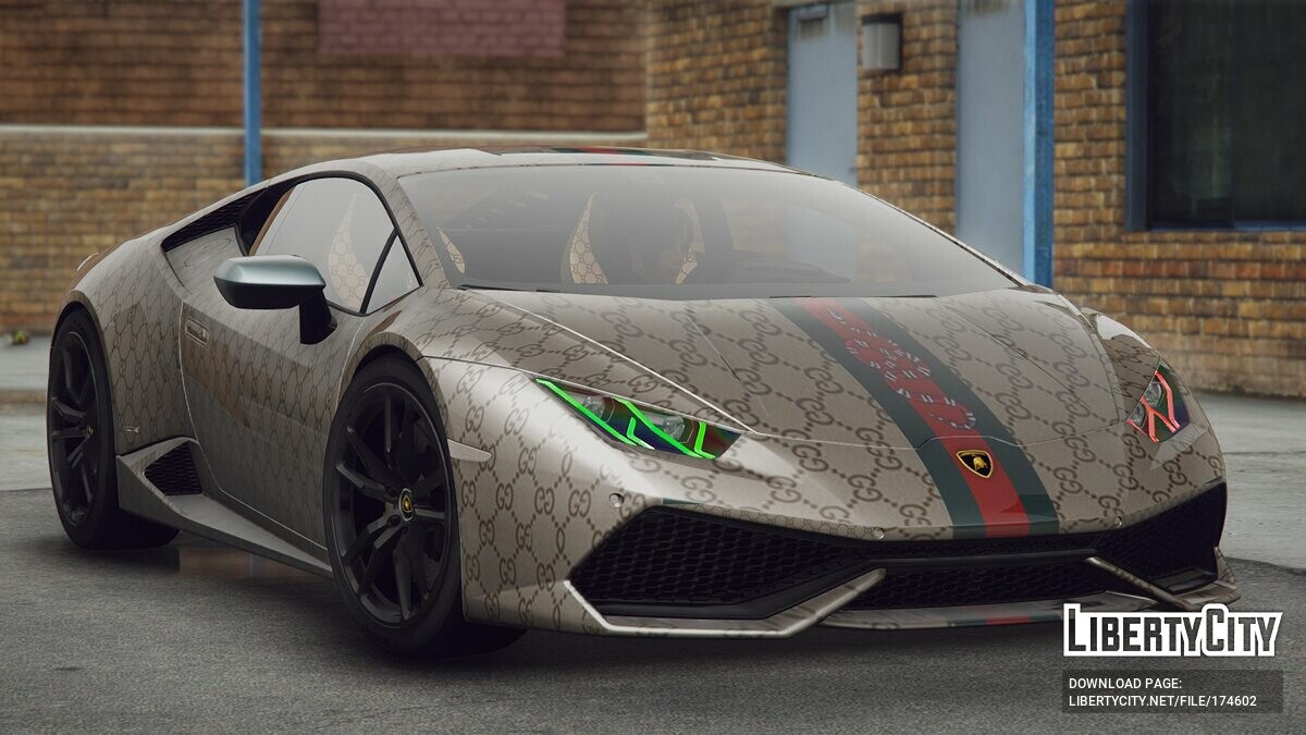 Download Lamborghini Huracan Gucci 2015 for GTA 5