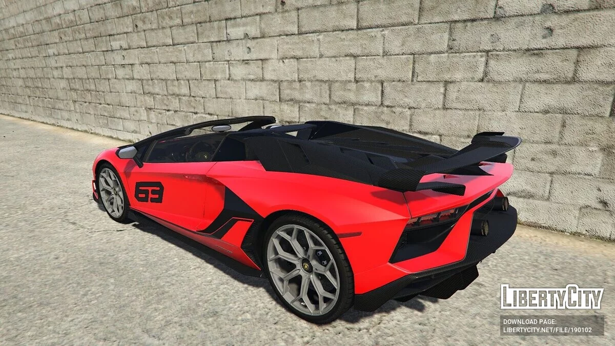 Lamborghini Aventador SVJ Roadster / GTA 5