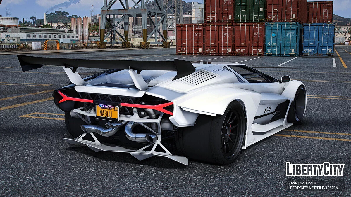 Lamborghini Countach KS Widebody TwinTurbo Custom V2 / GTA 5