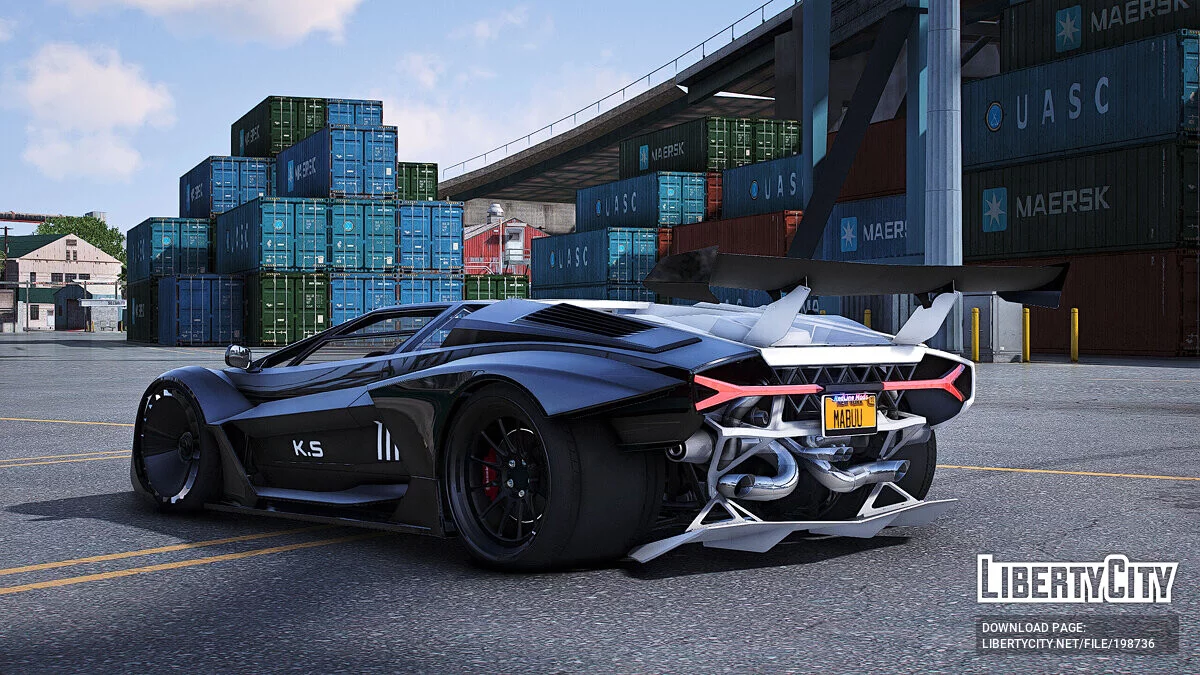Lamborghini Countach KS Widebody TwinTurbo Custom V2 / GTA 5
