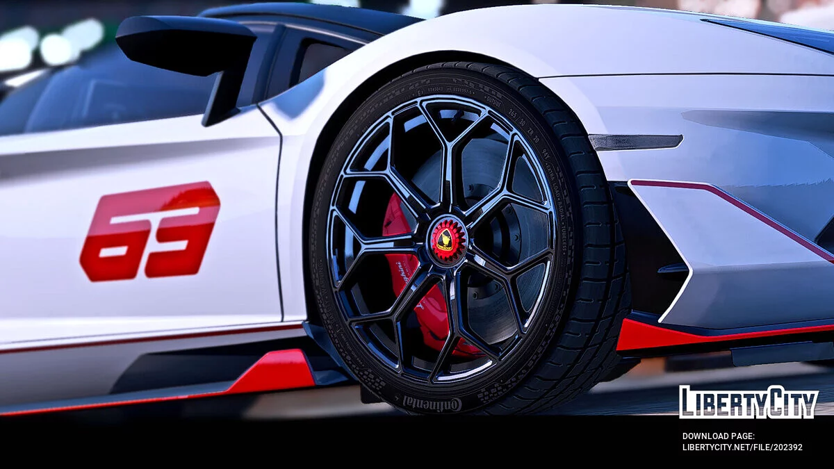 Lamborghini Aventador SVJ Roadster v1.0 / GTA 5