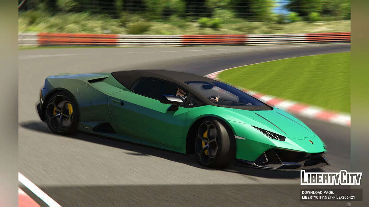 2020 Lamborghini Huracan Evo Spyder Yanmış Yeşil / GTA 5