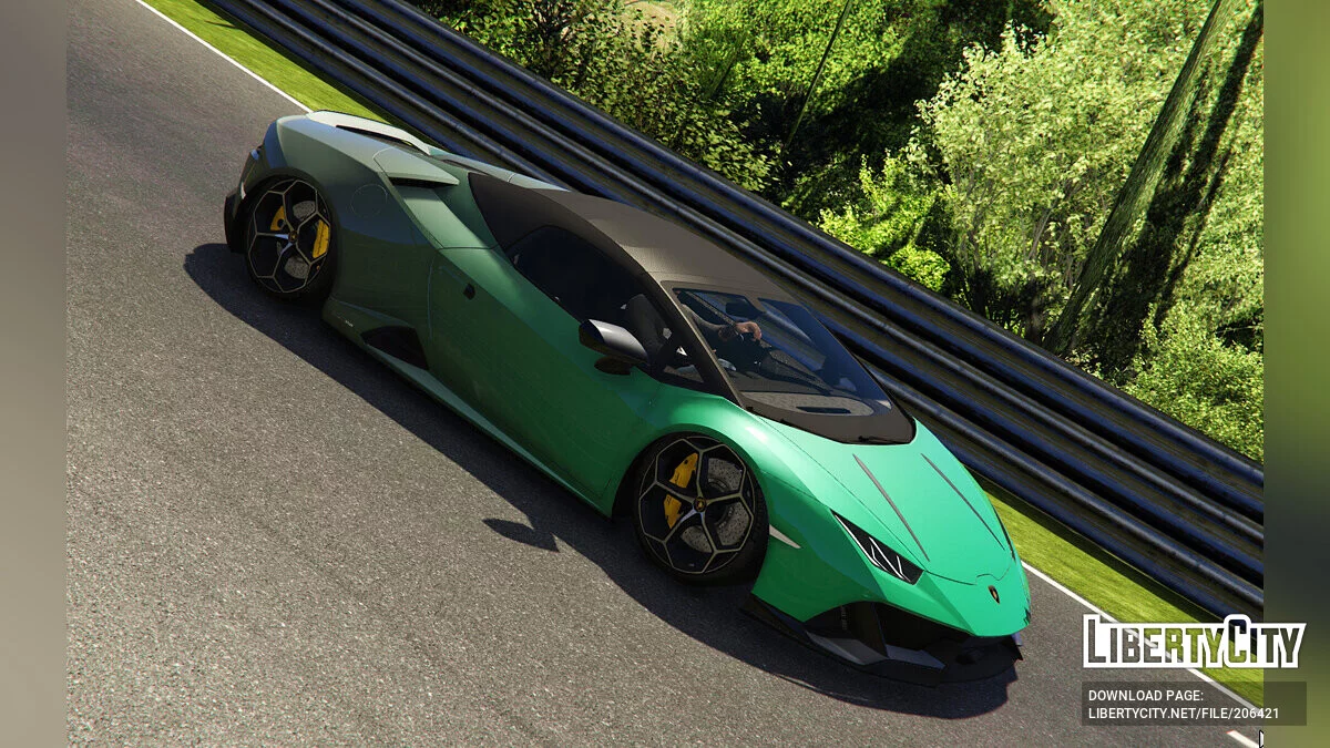 2020 Lamborghini Huracan Evo Spyder Yanmış Yeşil / GTA 5