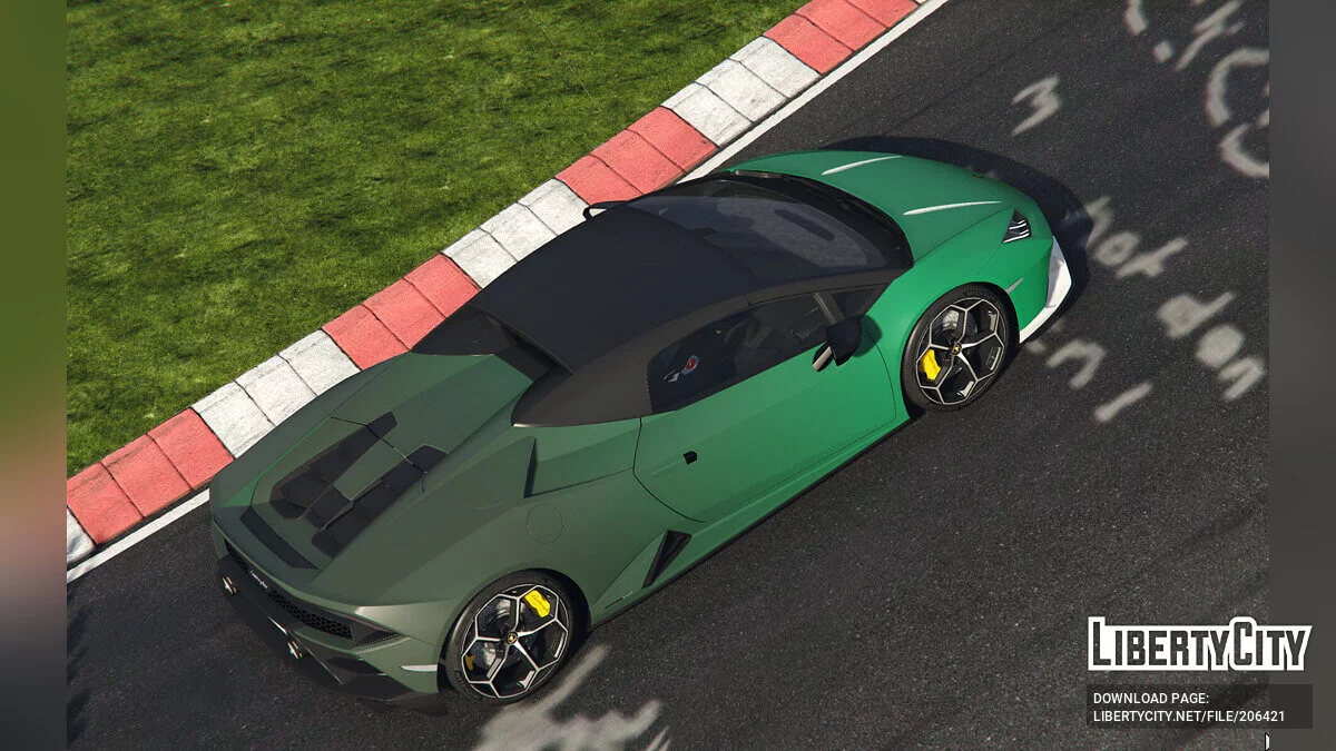 2020 Lamborghini Huracan Evo Spyder Yanmış Yeşil / GTA 5