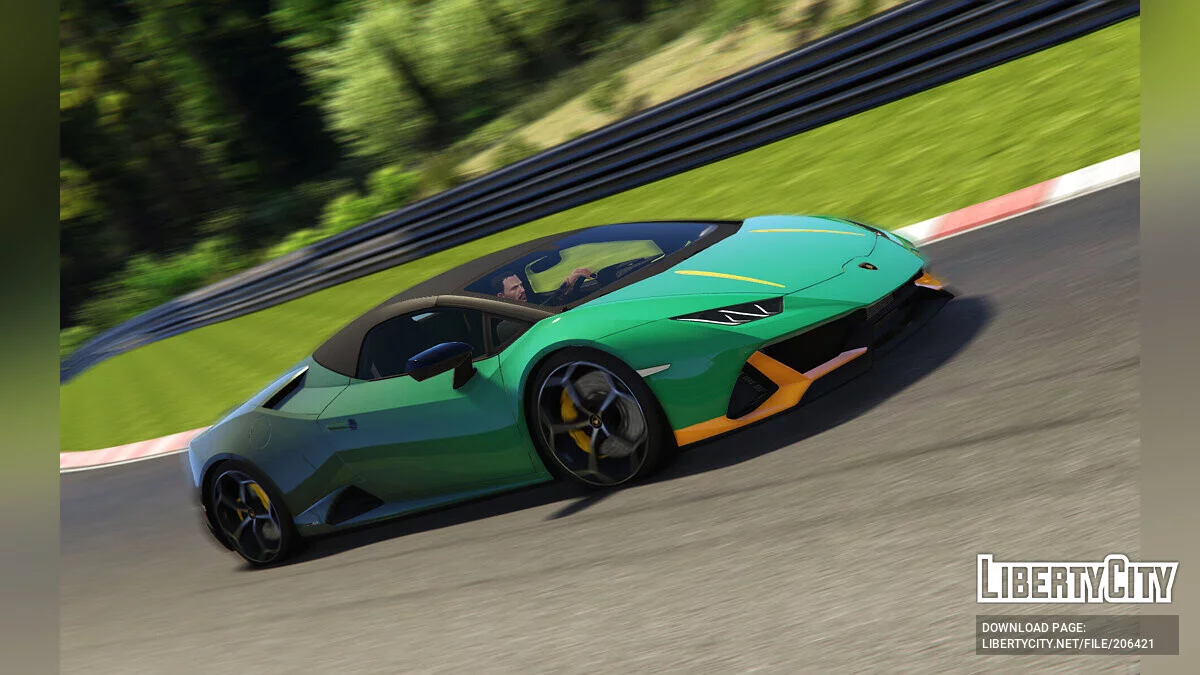 2020 Lamborghini Huracan Evo Spyder Yanmış Yeşil / GTA 5