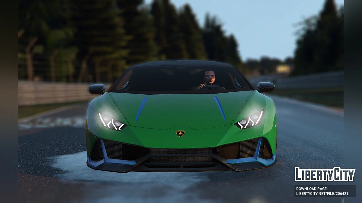 2020 Lamborghini Huracan Evo Spyder Yanmış Yeşil / GTA 5