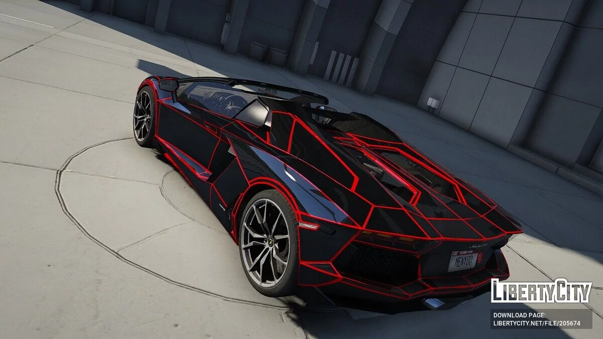 Lamborghini Aventador LP700-4 Roadster Tron KSI / GTA 5
