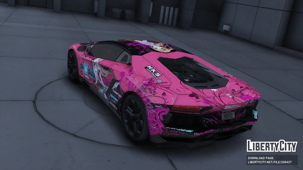Lamborghini Aventador LP700-4 Sword Art Online Asuna / GTA 5