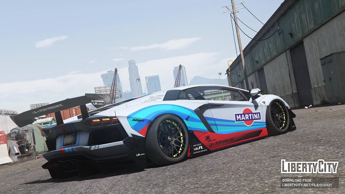 Lamborghini Aventador LP700-4 LibertyWalk Martini Kaplama / GTA 5