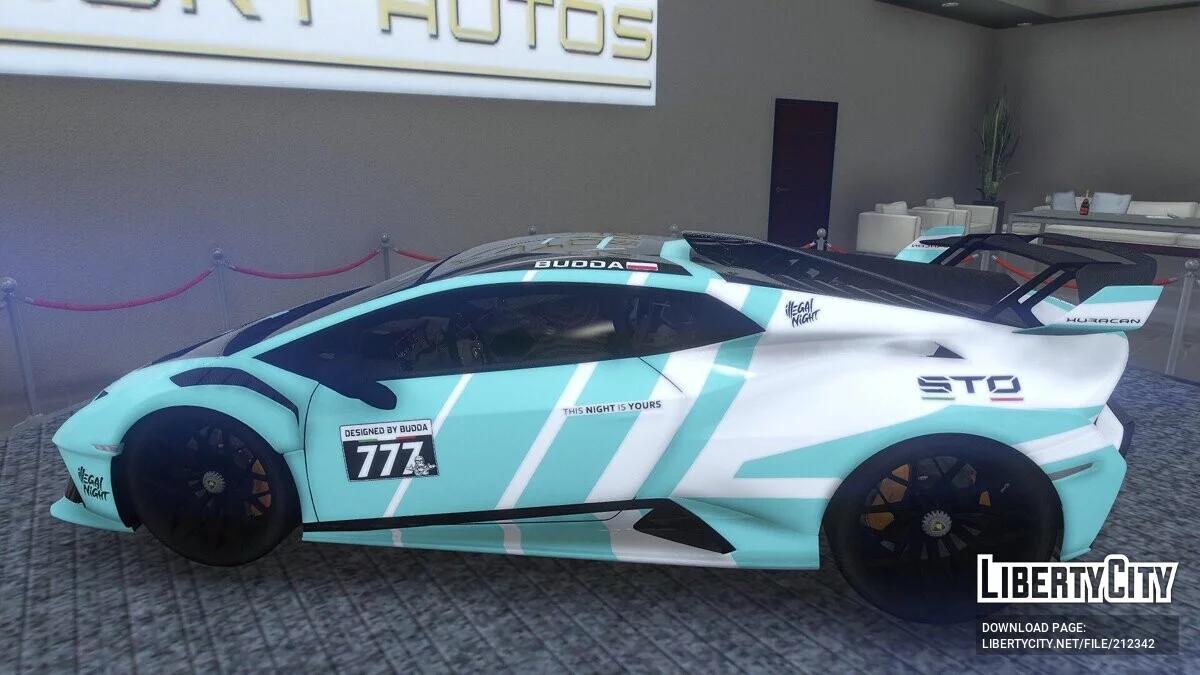 Lamborghini Huracan STO Illegal Night / GTA 5