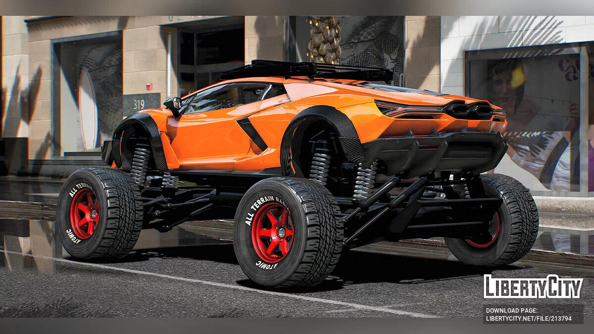 Podniesiony 2023 Lamborghini Revuelto Off-Road / GTA 5