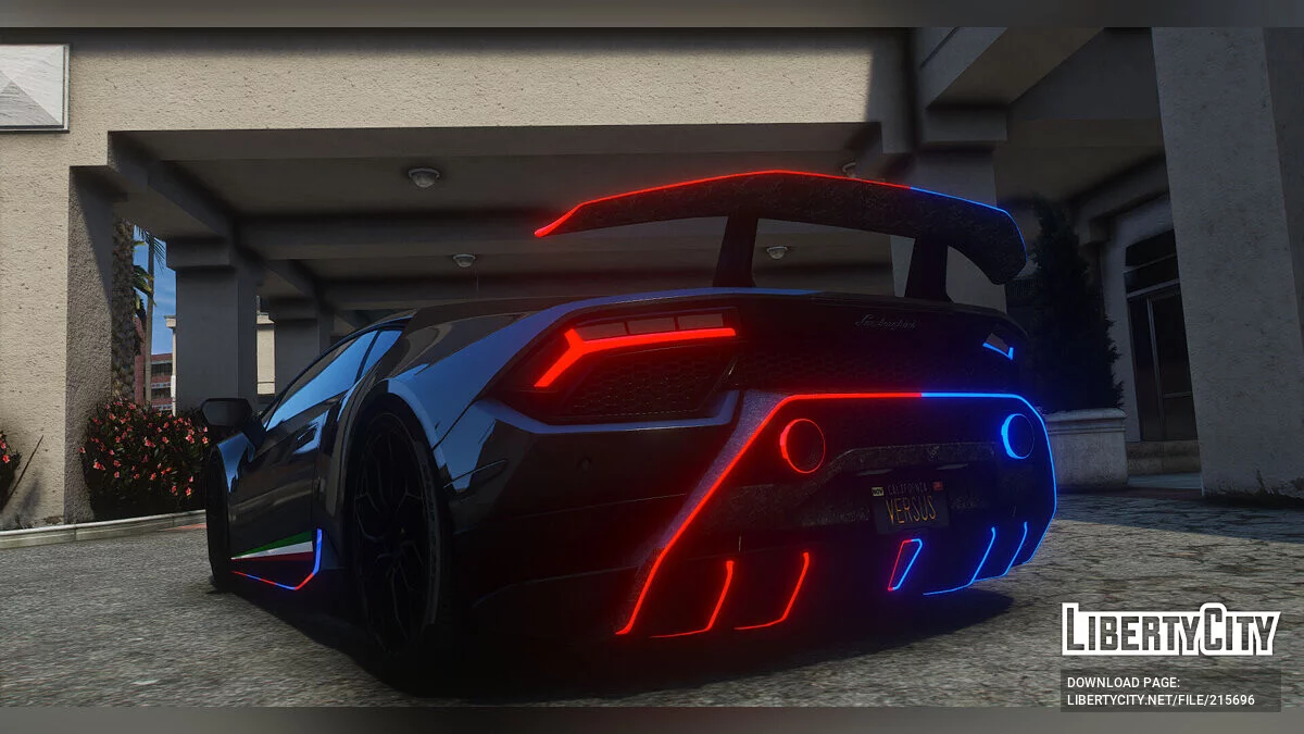 Lamborghini Huracan Peformante Police Modern Lights / GTA 5