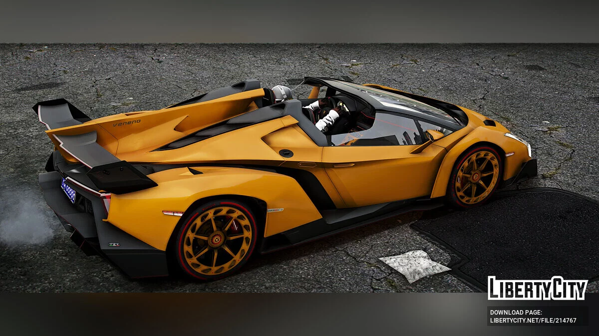 Lamborghini Veneno Roadster 24K Altın / GTA 5