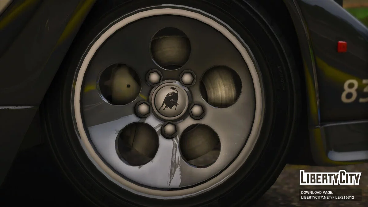 1985 Lamborghini Countach 5000QV SCPD v1.0 / GTA 5