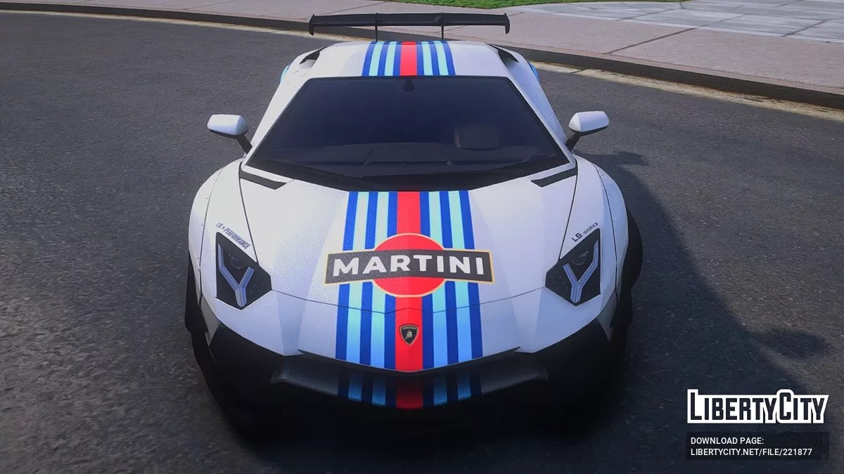 Lamborghini Aventador LP700-4 LibertyWalk MARTINI / جي تي أي 5